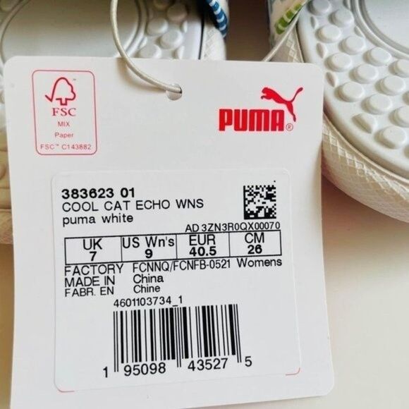 PUMA SLIDES Women’s size 9 Rainbow color/ white Comfortable NEW - Picture 2 of 5